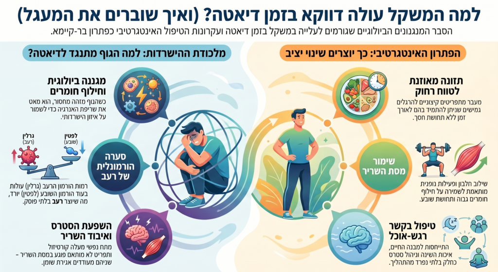 אינפוגרפיקה השמנה בדיאטה