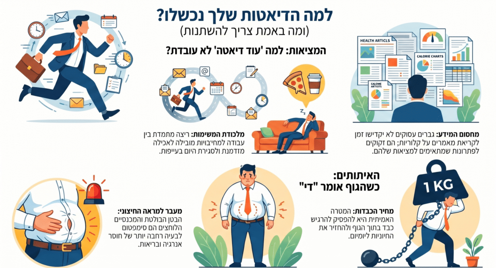 אינפוגרפיקה השמנה בקרב גברים